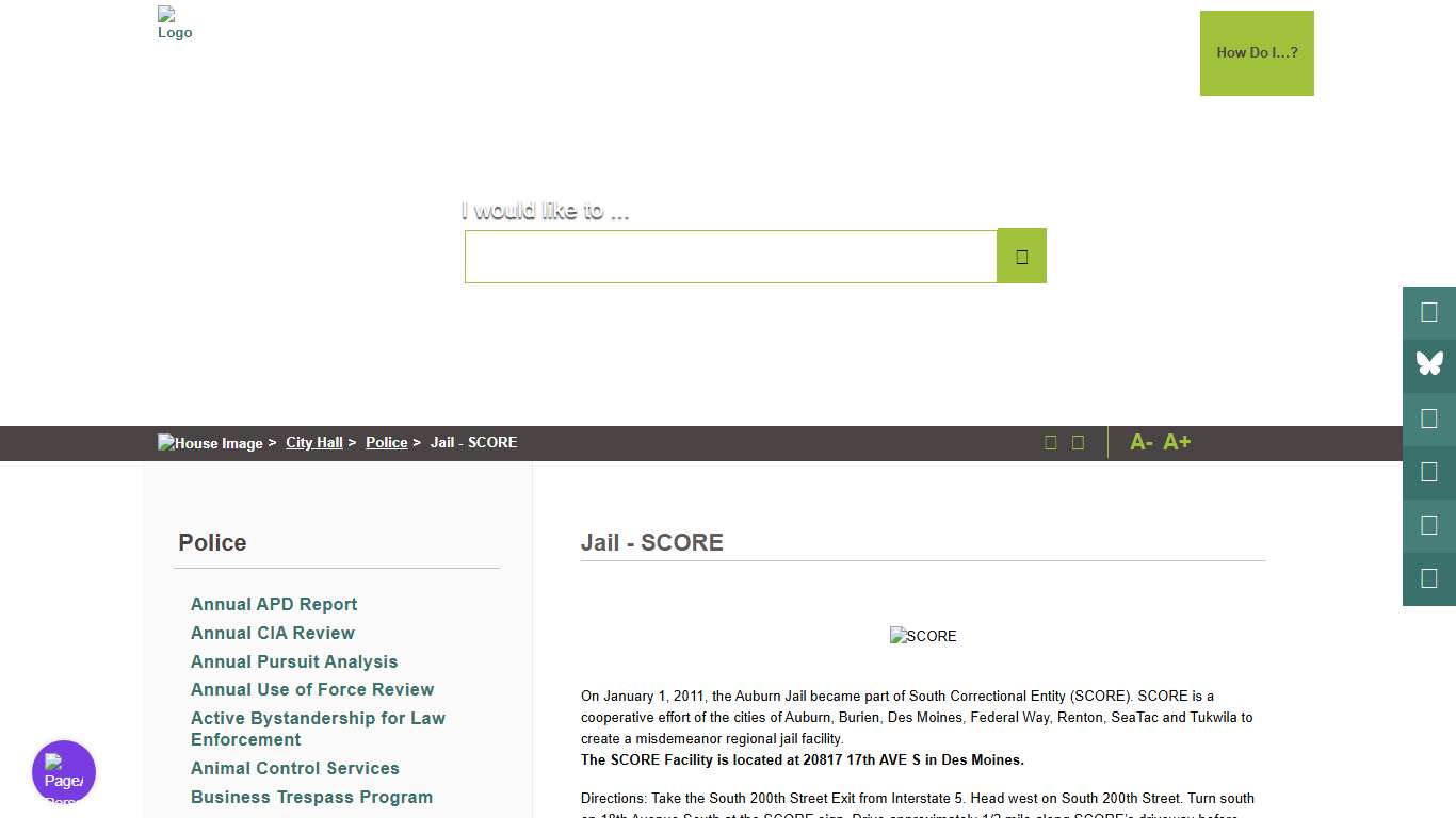 Jail - SCORE - City of Auburn